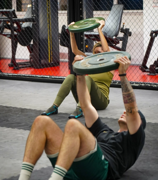 Photo en action de nos cours Cuisses Abdos Fessiers - La Salle Pays de Gex